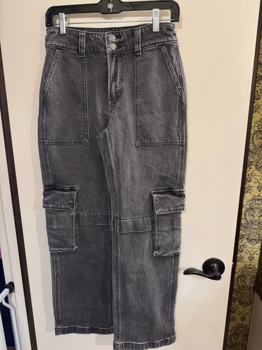 Oak + Fort black denim jeans // 25